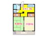 赤坂グリ-ンハイツ 2DKの間取り