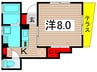 クレ－ルⅠ 1Kの間取り