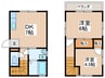 舘野様貸家館 2DKの間取り