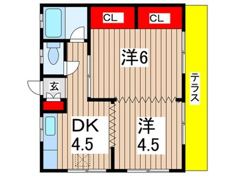 間取図 パルトネール東郷