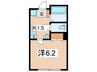Ambition座間 1Kの間取り