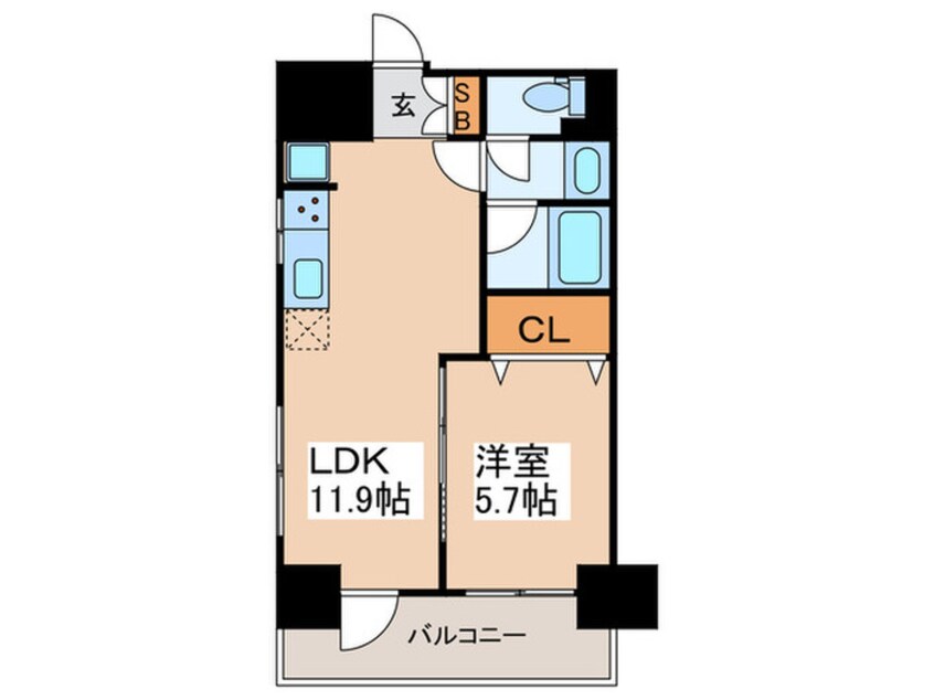 間取図 ソサエティ蔵前