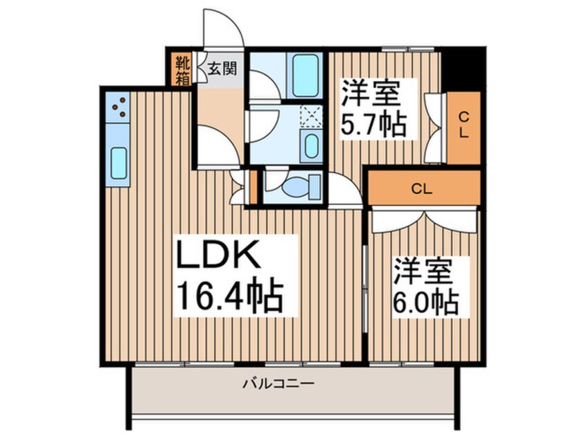 間取図 ソサエティ蔵前