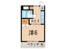 グリ－ンヒル大岡山 1Kの間取り