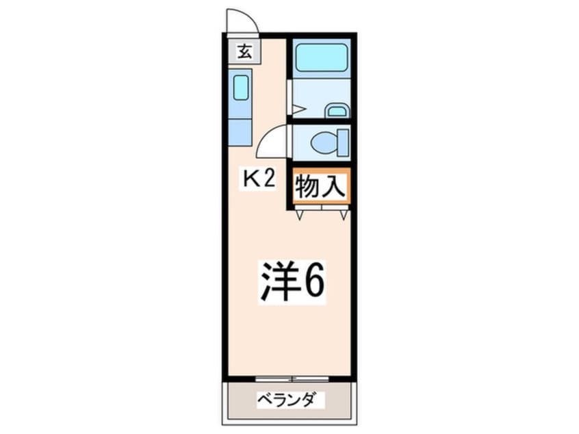 間取図 神橋ハイツ第２