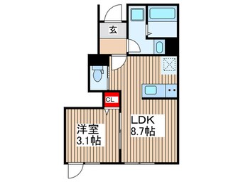 間取図 リーブルファイン作新台Ⅱ2号棟
