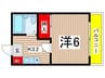 ハイツ小俣 1Kの間取り