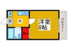 メイプル田中B 1Kの間取り