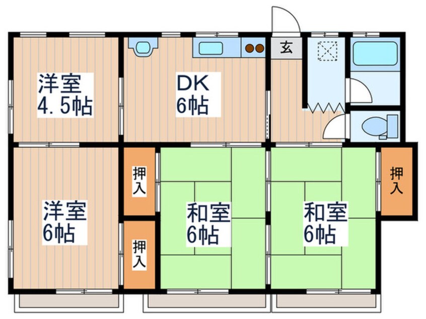 間取図 第２スカイコ－ポ