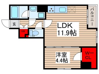 間取図 ｱｲﾙﾌﾟﾚﾐｱﾑ押上ﾉﾙﾄﾞ(309)