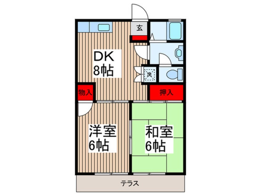 間取図 センティア山崎