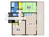 TMビル 2LDKの間取り