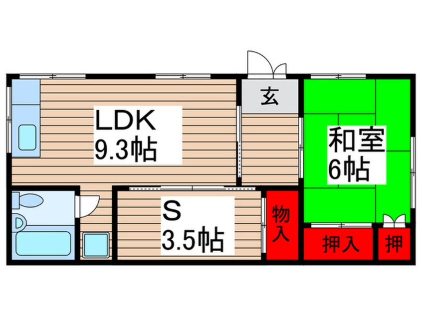 間取図 コーポ松田