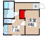 第一東ﾊｲﾂ 1DKの間取り