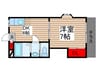 コ－ポエム２ 1DKの間取り