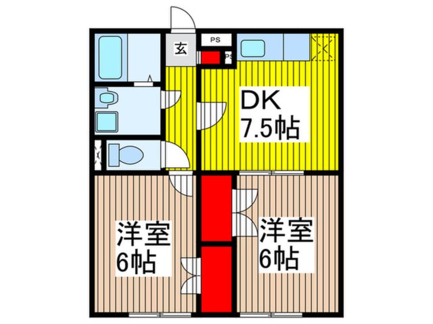 間取図 プレジ－ルアントレ