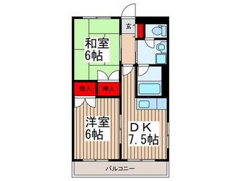 間取図 つるやハイツ