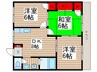 グリ－ンヒル習志野Ⅱ 3DKの間取り