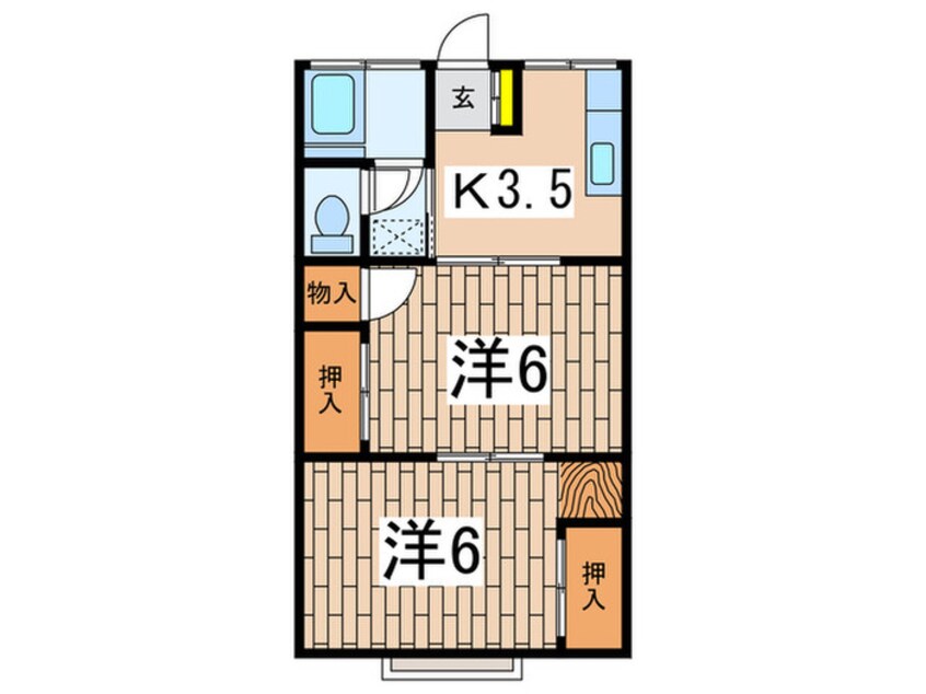 間取図 一里山コ－ポラス