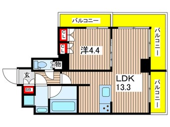間取図 レジデンス菊川スクエア
