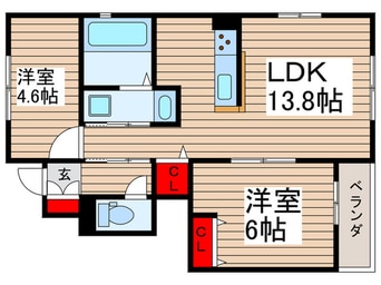 間取図 ソフィアおおたかの森B