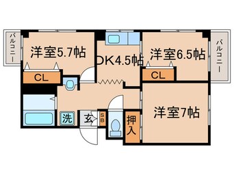 間取図 Ｋグレイス