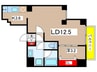 ディアレイシャス南砂町 1LDKの間取り