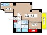 ディアレイシャス南砂町 1LDKの間取り