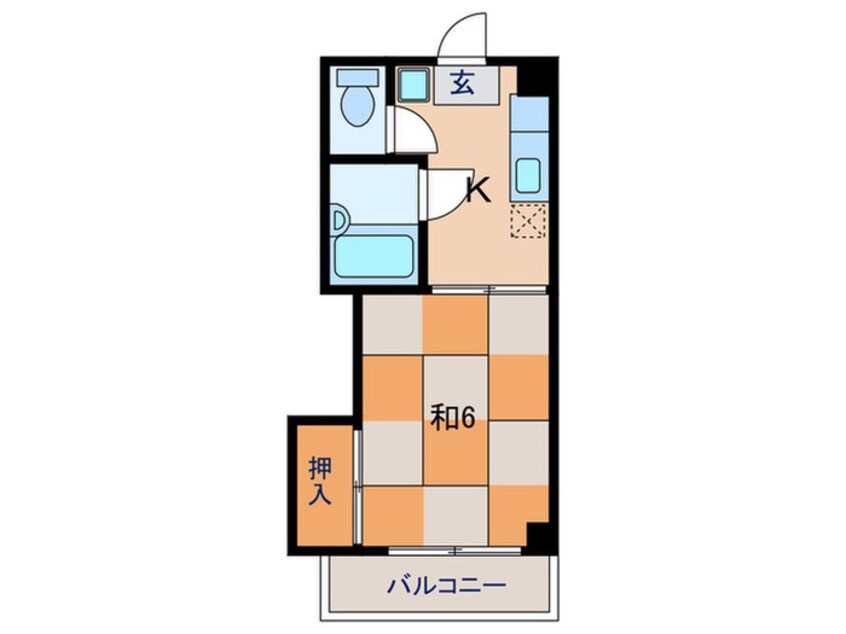 間取図 サンハイムたまち