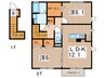 サンシルク 2LDKの間取り