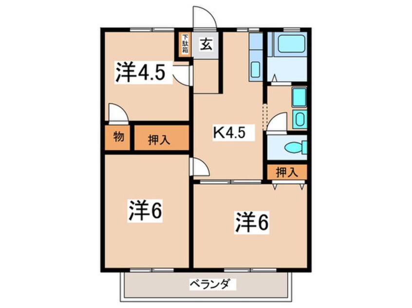 間取図 ハイツ安田