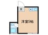 桜上水ヴィレッジ 1Rの間取り