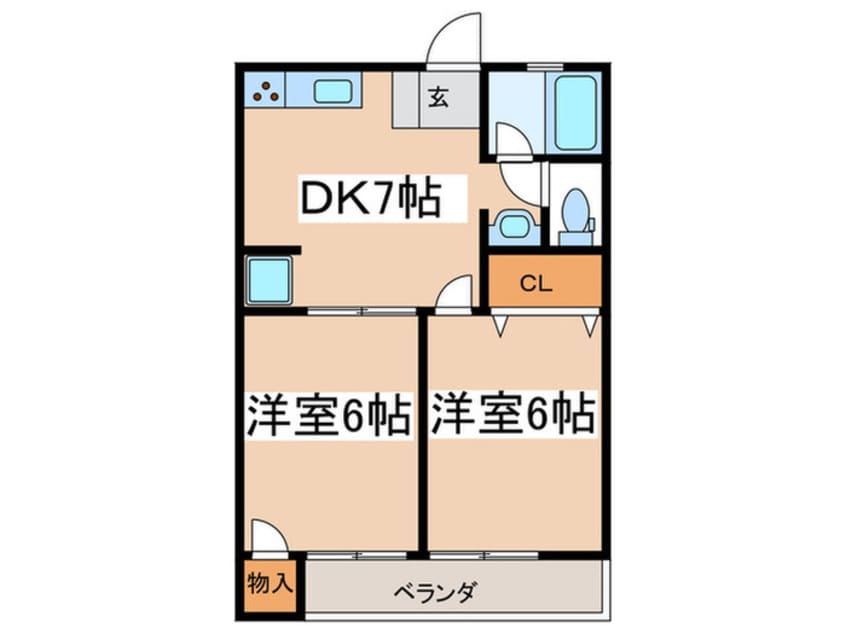 間取図 オークフジ