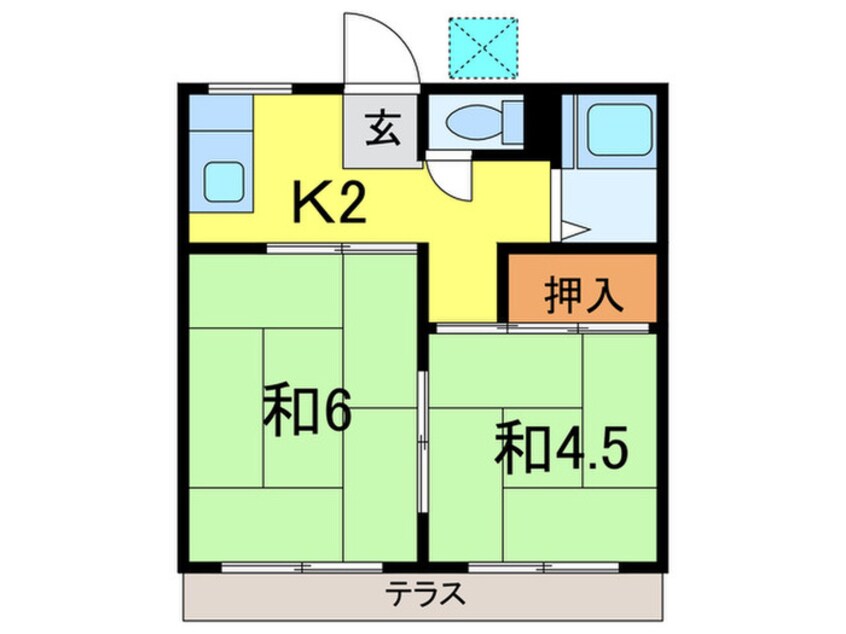 間取図 新見コ－ポ