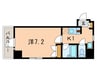 レジディア文京湯島Ⅱ 1Kの間取り