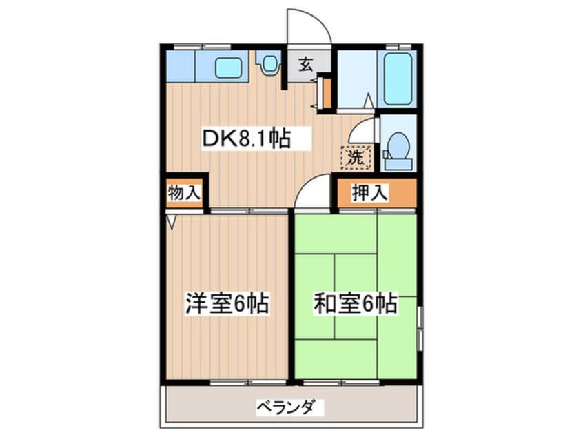 間取図 シティハイム　アルコート