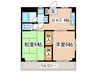 ドミールアオキ 2DKの間取り