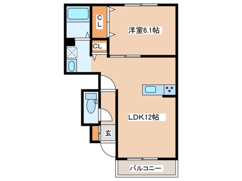 間取図 クロノスコートⅡ