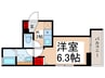 スタジオメイズ 1Kの間取り