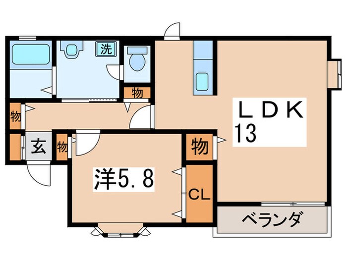 間取り図 カ－サヴェルディⅡ