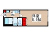 リヴェール秋津 1Kの間取り