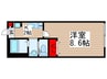 リヴェール秋津 1Kの間取り