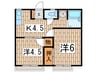 トラッド瀬谷 2Kの間取り