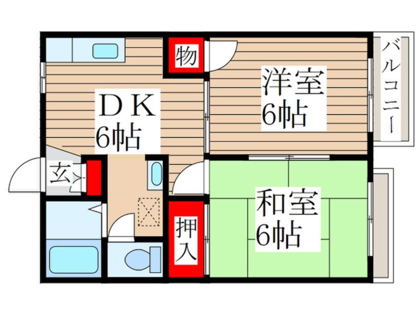 間取図 プリメゾン秋留台Ｂ棟