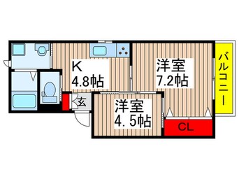 間取図 シンシア六番館