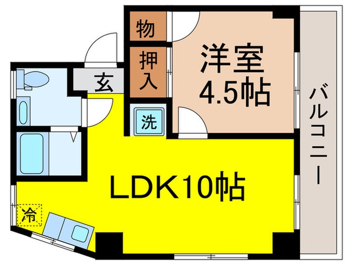 間取り図 フラット大竹