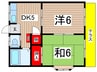 コ－ポゆう 2DKの間取り