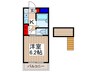 ミツワハイツ 1Kの間取り