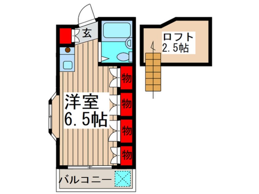 間取図 ﾌﾞﾙ-ﾒ谷塚27