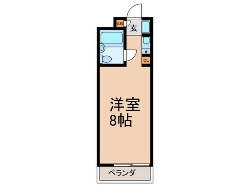 間取図 桜新町アムフラット(103)